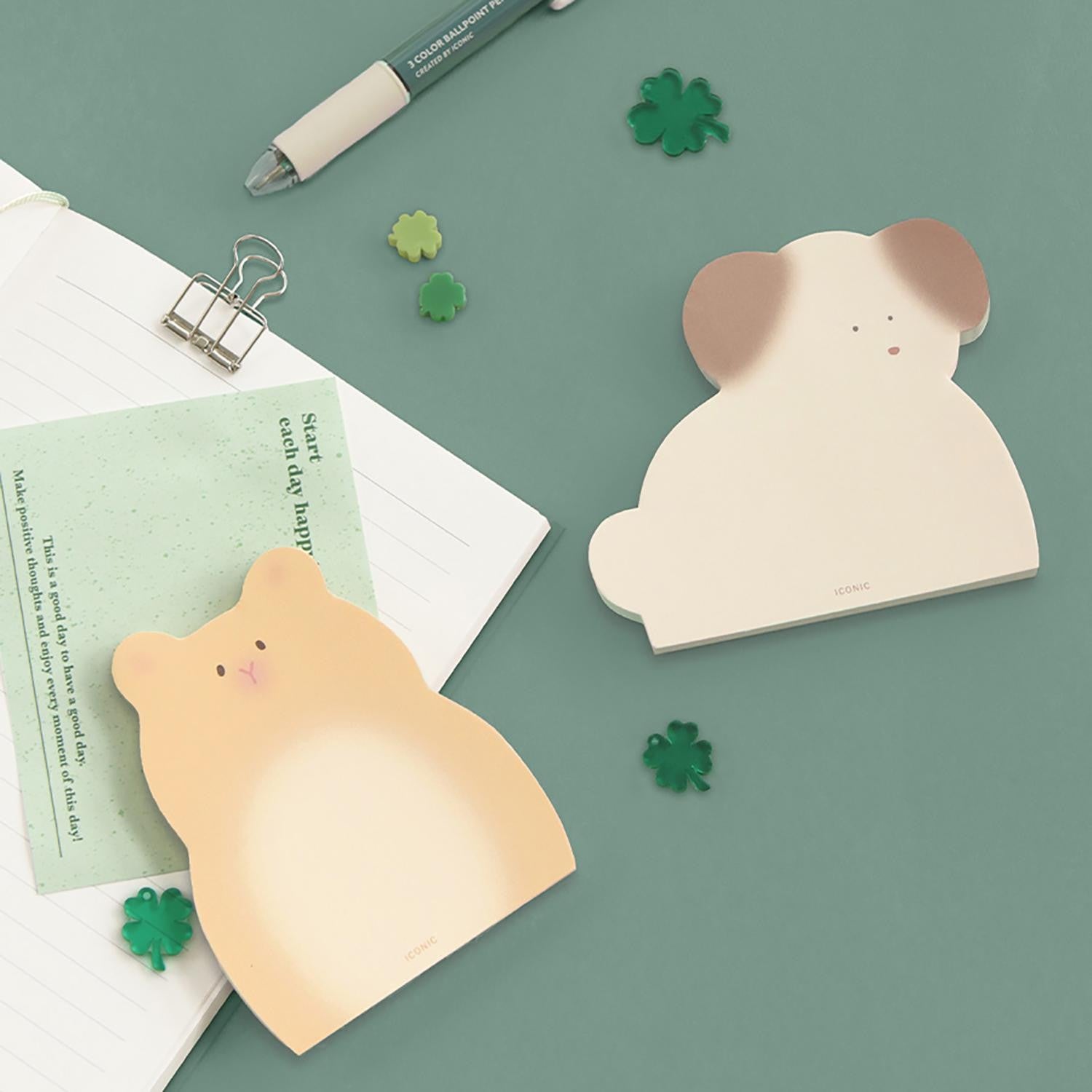 Lipnūs lapeliai. Animal Memo Pad  [Puppy]