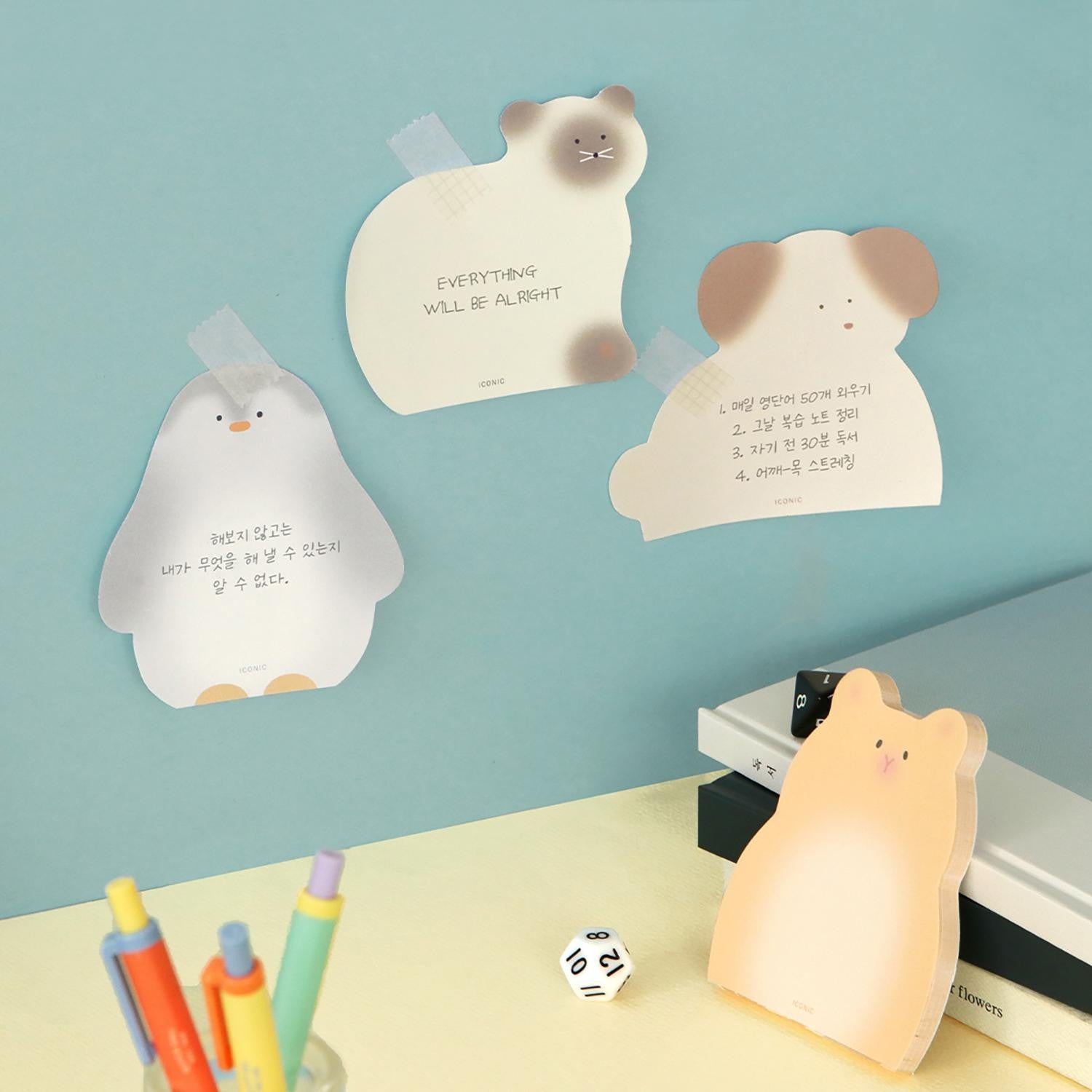 Lipnūs lapeliai. Animal Memo Pad  [Puppy]