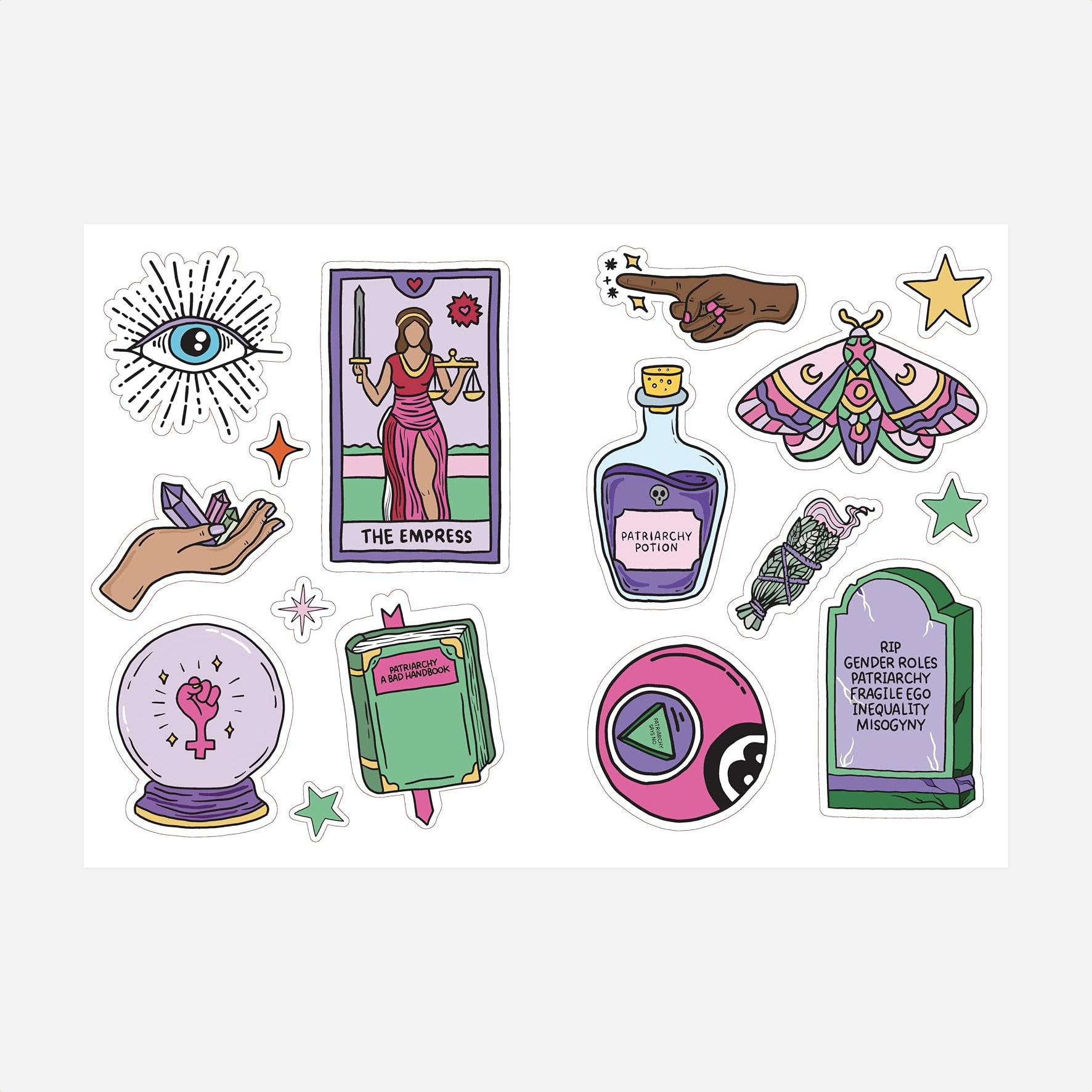 Knyga. Stickers Against the Patriarchy