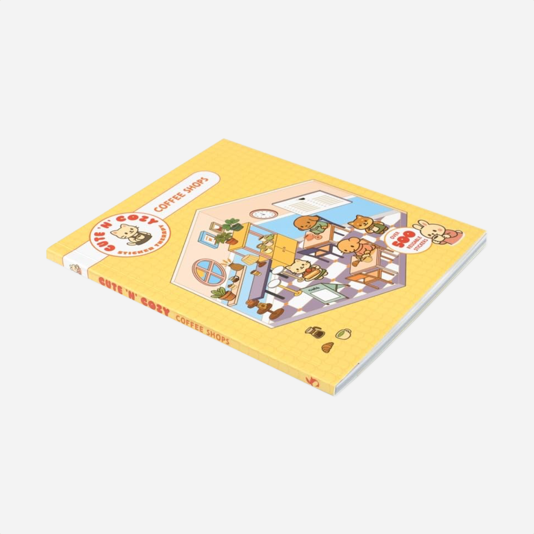 Knyga. Cute'n'Cozy Sticker Therapy [Coffee Shops]
