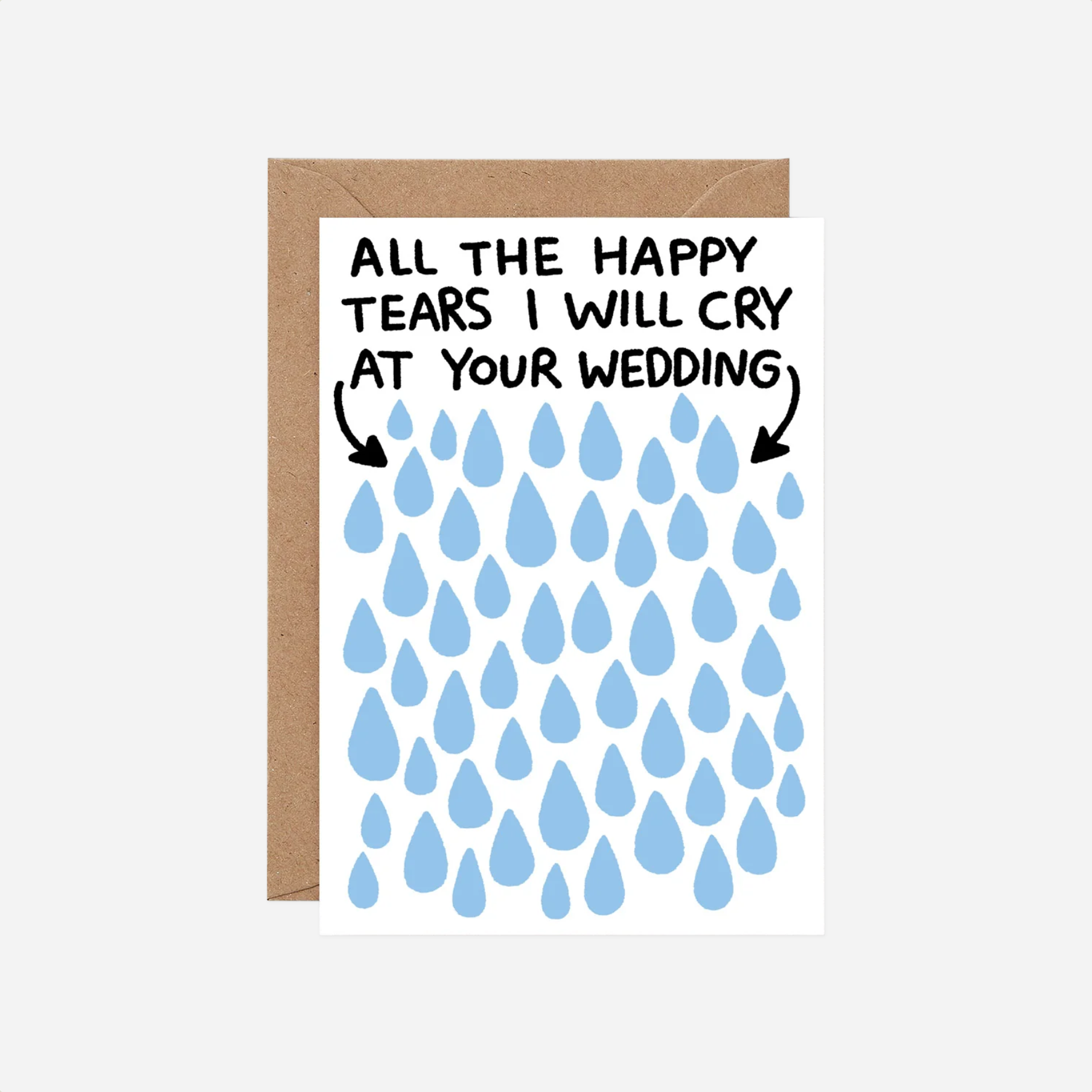 Atvirukas. All The Tears I Will Cry At Your Wedding