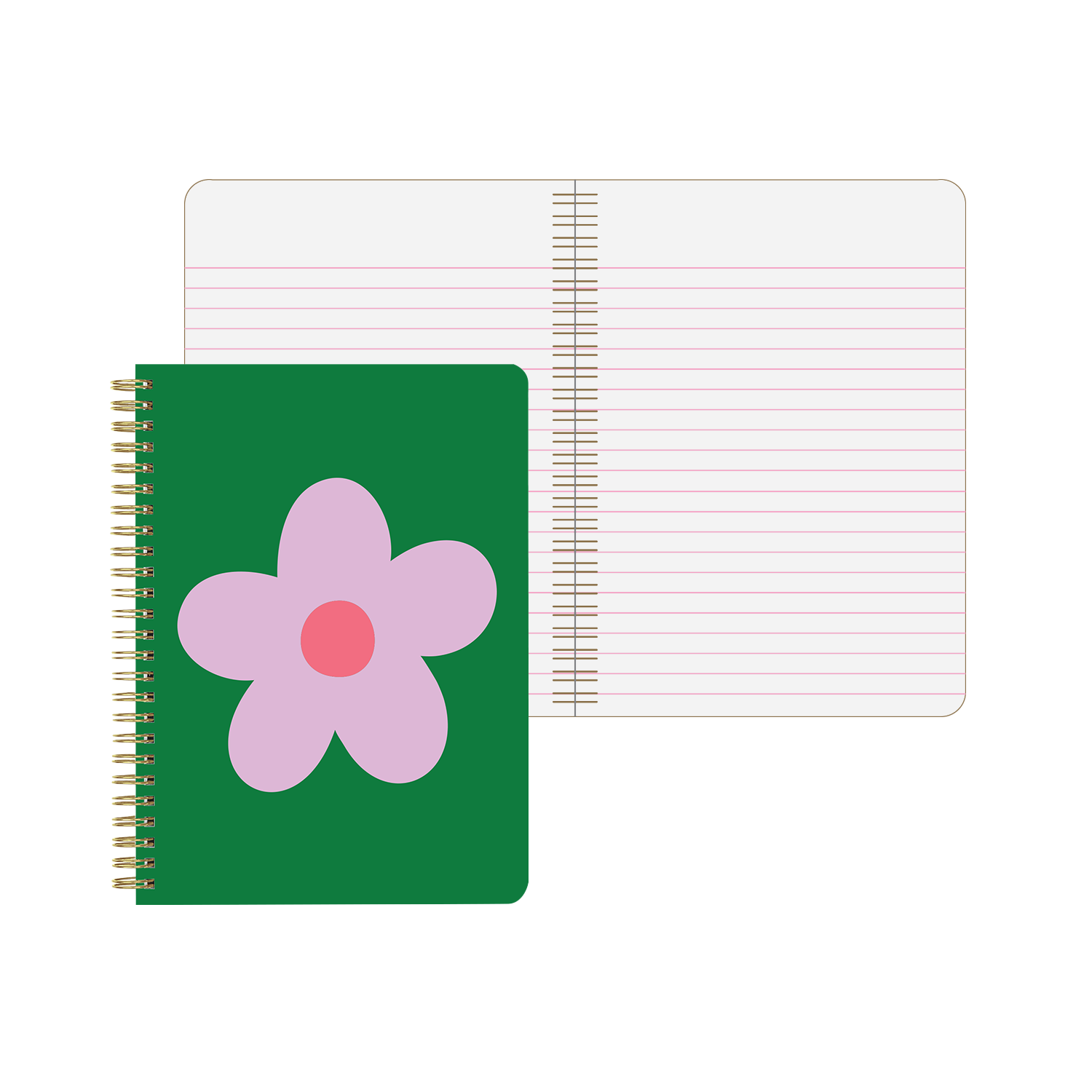 Užrašinė. Daisy Dot Mini Spiral Notebook [Green]
