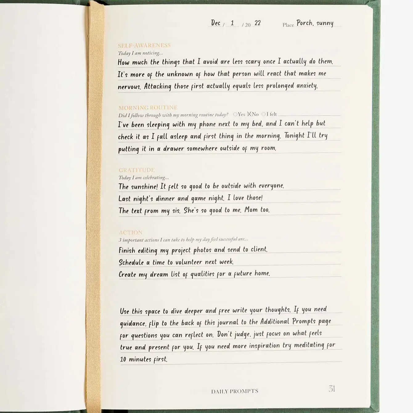 Užduočių knyga. Notes to Mindfulness Journal [Sage]