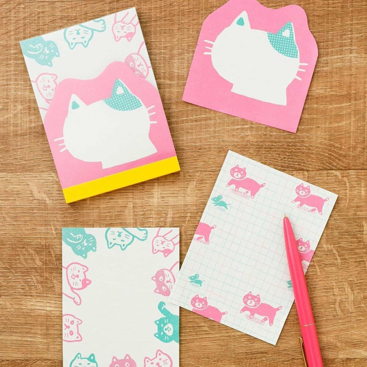Lipnūs lapeliai. Aji Gami Memo Pad [Pink]