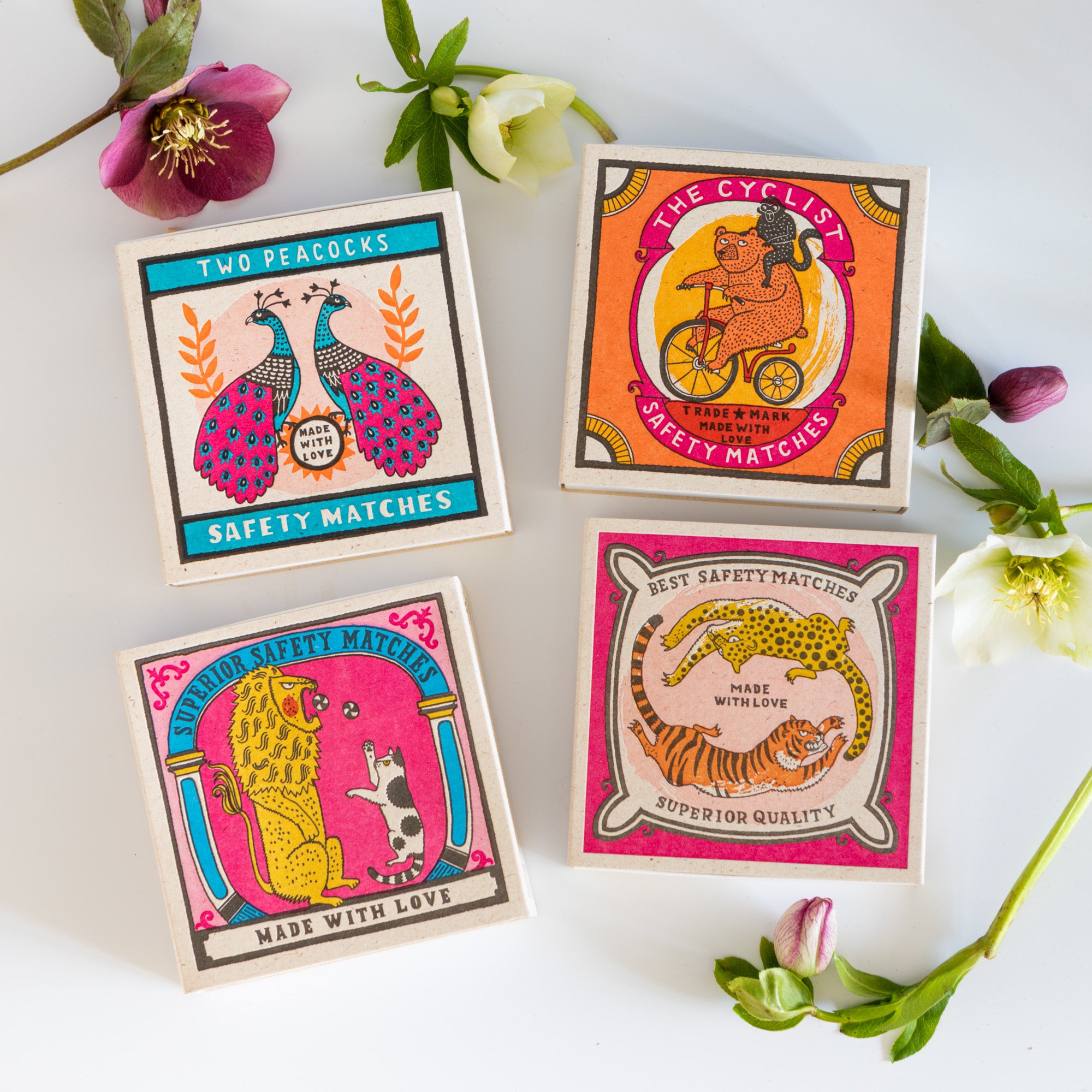 Degtukai. Blue Floral