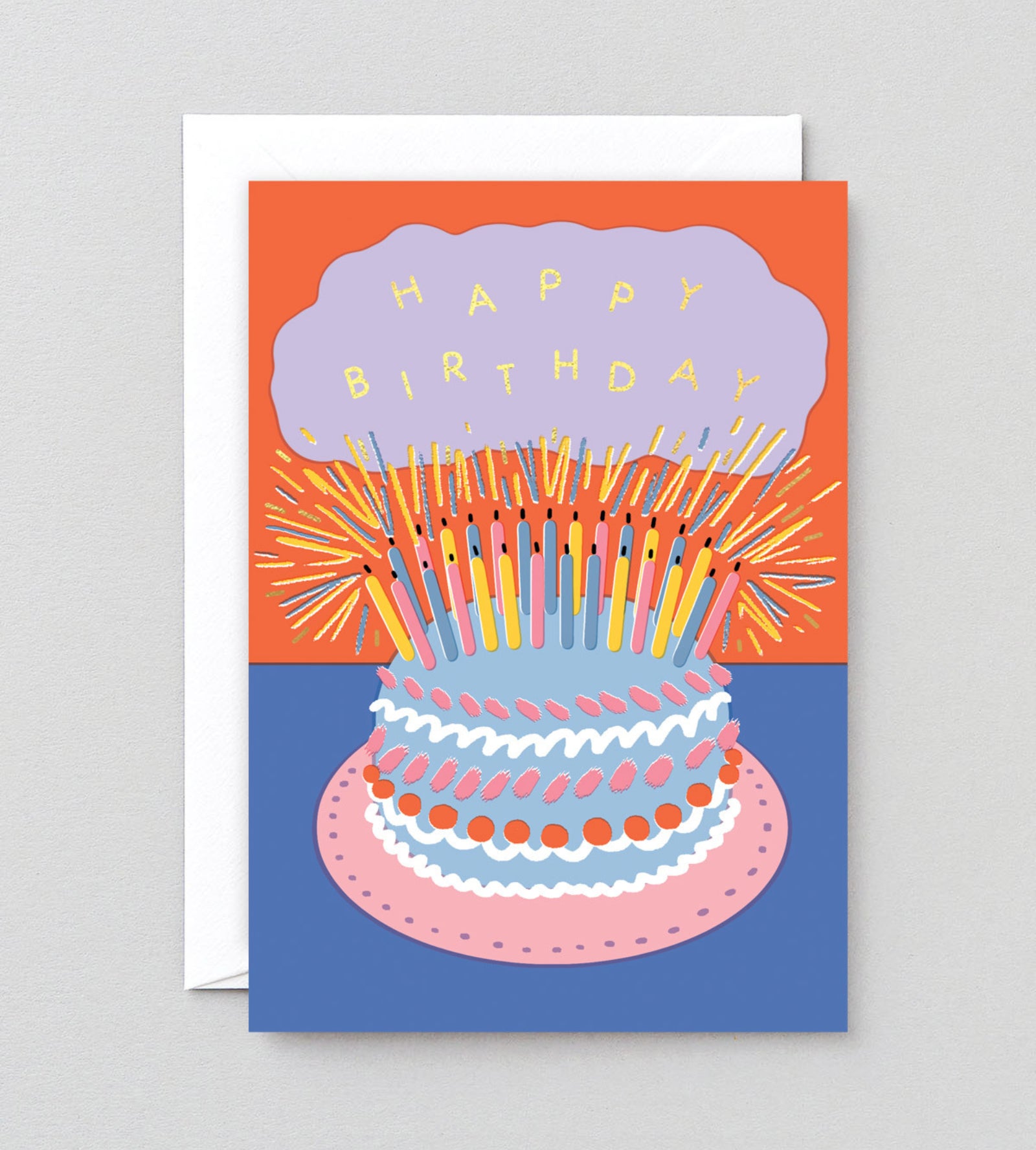 Atvirukas. Cake & Candles