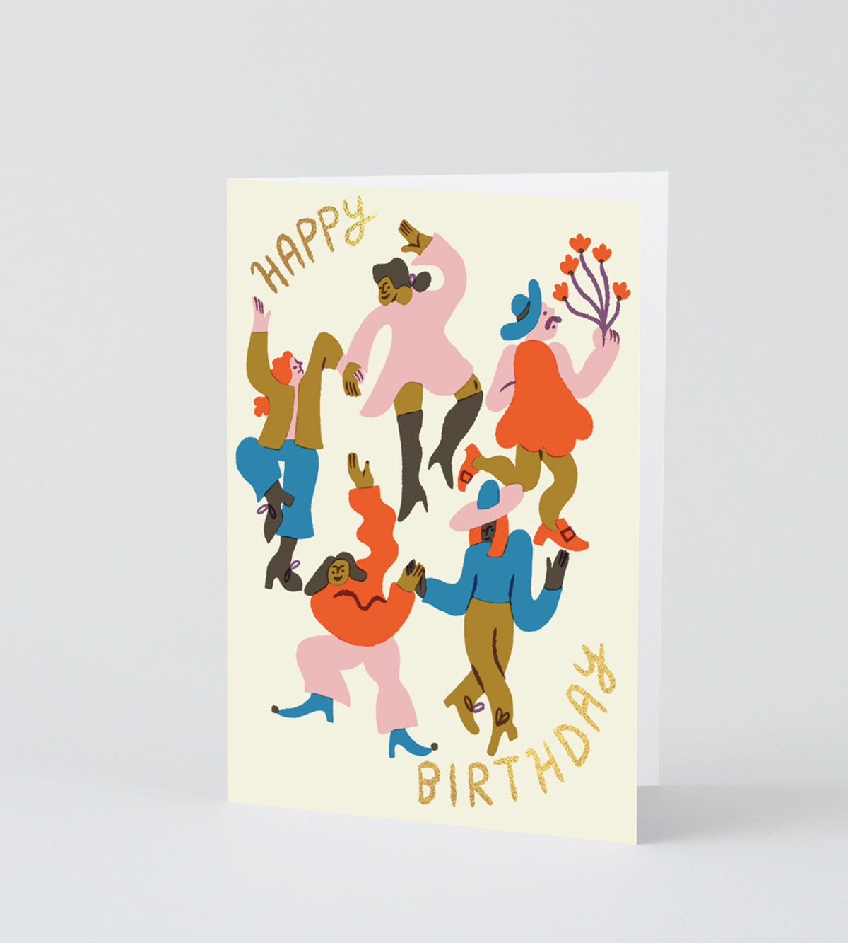 Atvirukas. Happy Birthday Dancers