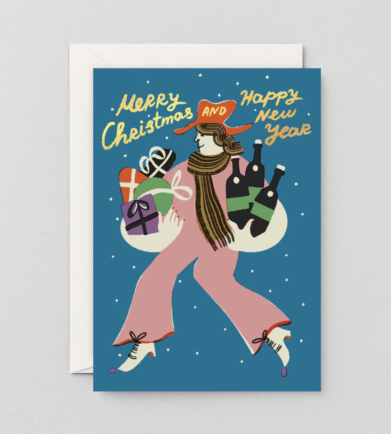 Atvirukas. Merry Christmas and Happy New Year