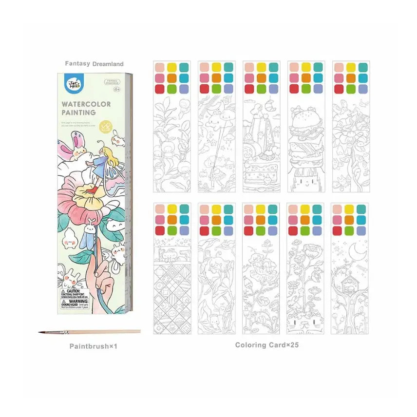 Spalvinimo akvarele knygelė