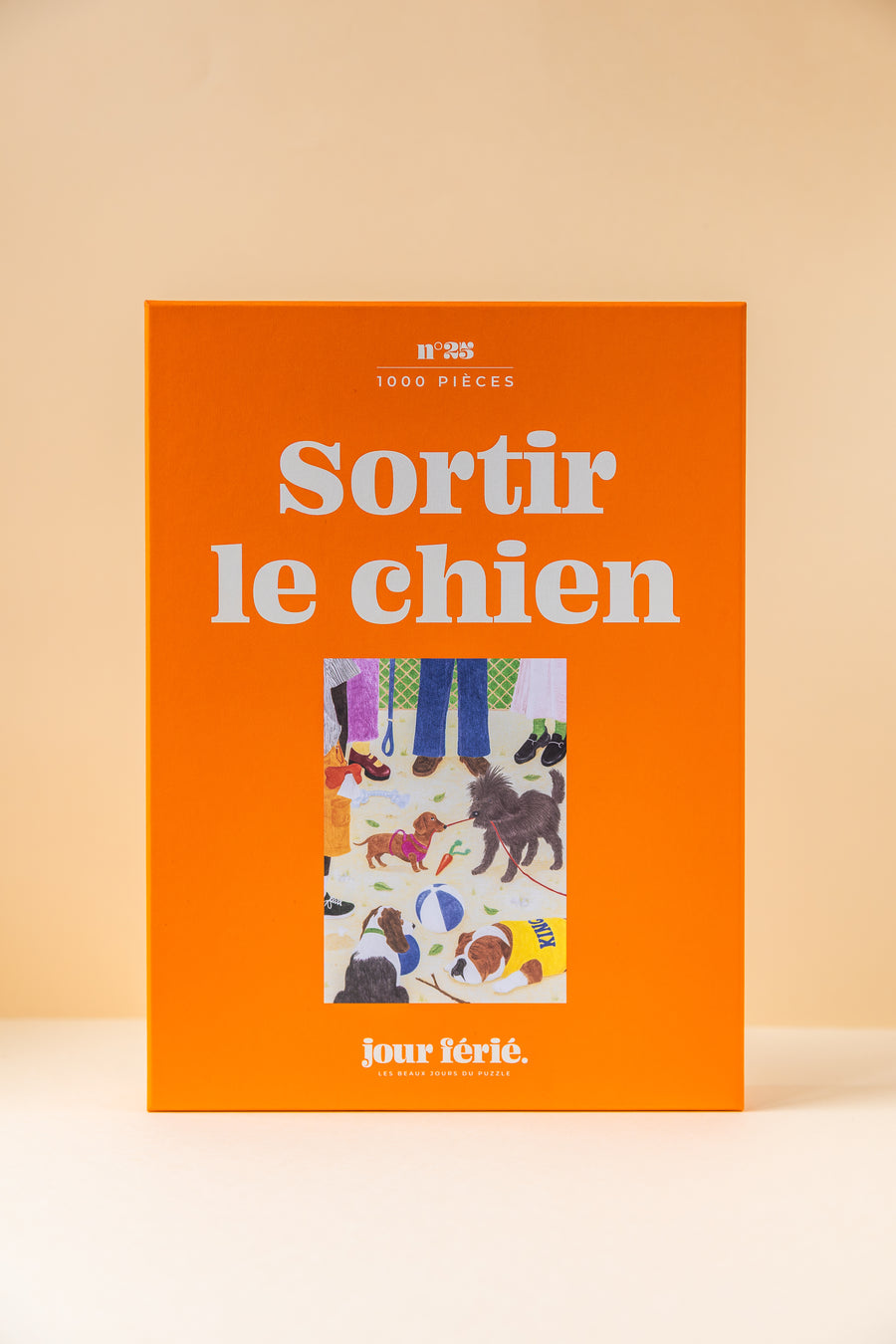 Dėlionė. Sortir le chien