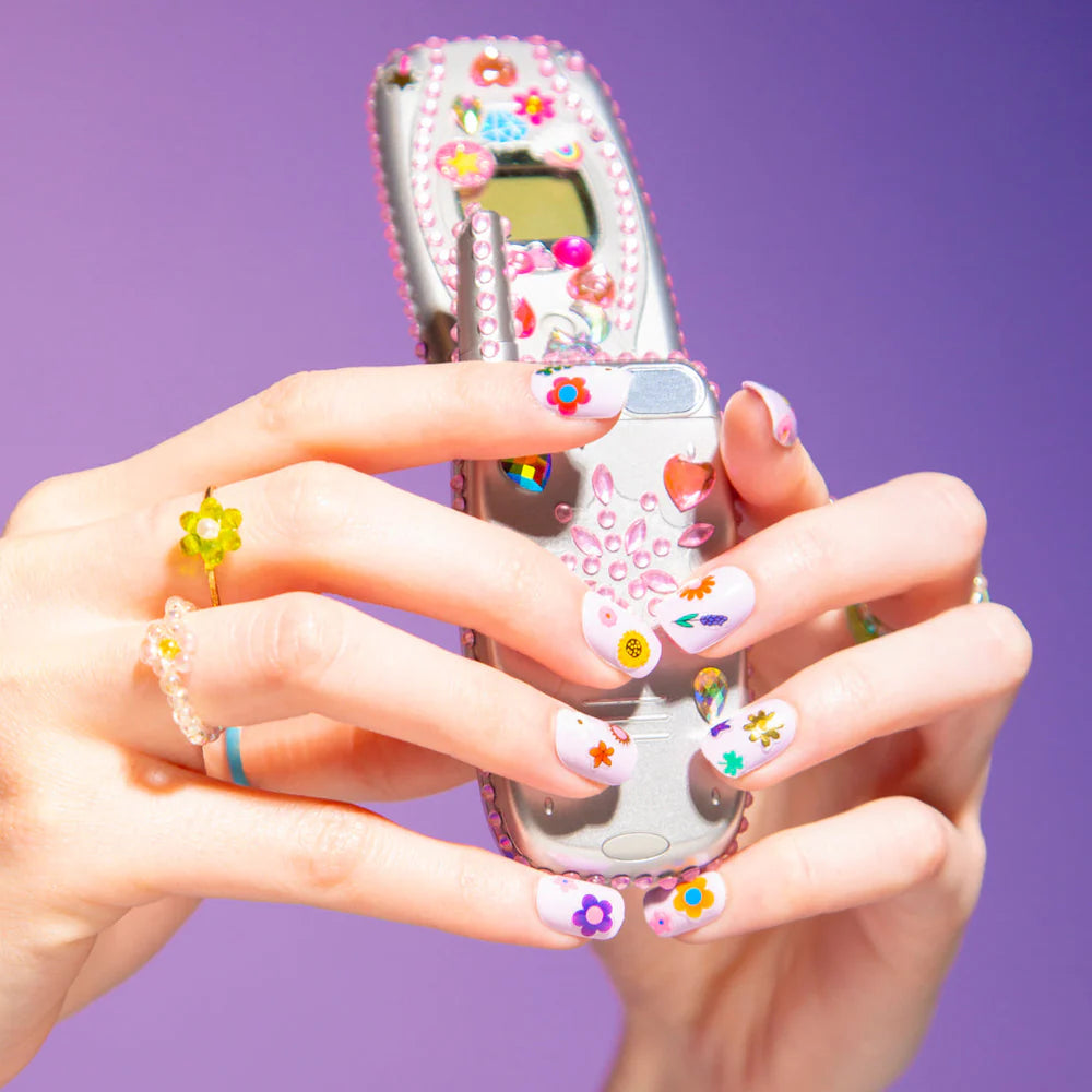 Nagų lipdukai. Nail Art Flower