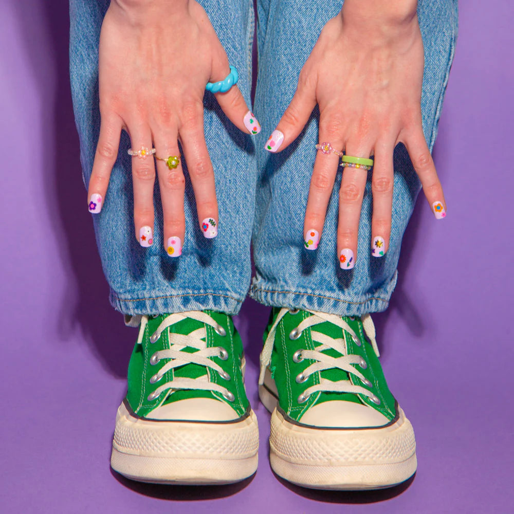 Nagų lipdukai. Nail Art Flower