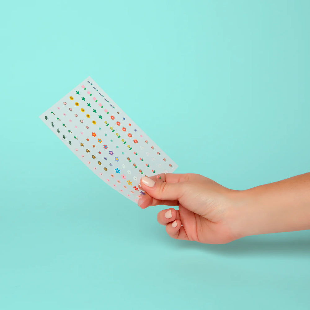 Nagų lipdukai. Nail Art Flower