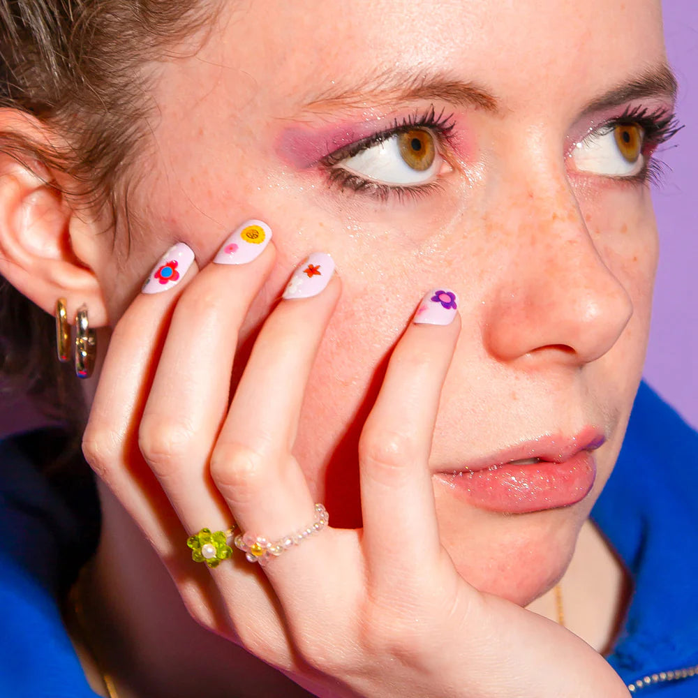 Nagų lipdukai. Nail Art Flower