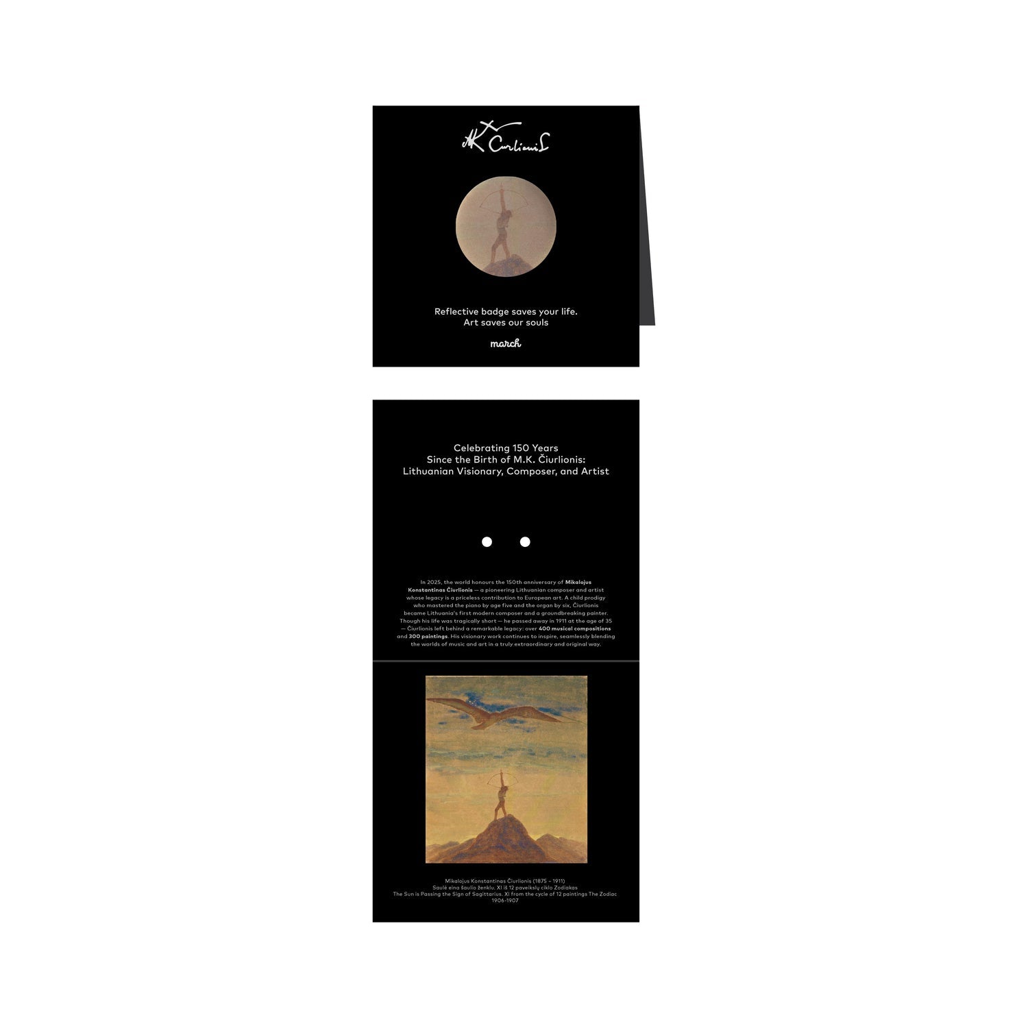 Ženkliukas. Reflective Badge [MKČ Šaulys]