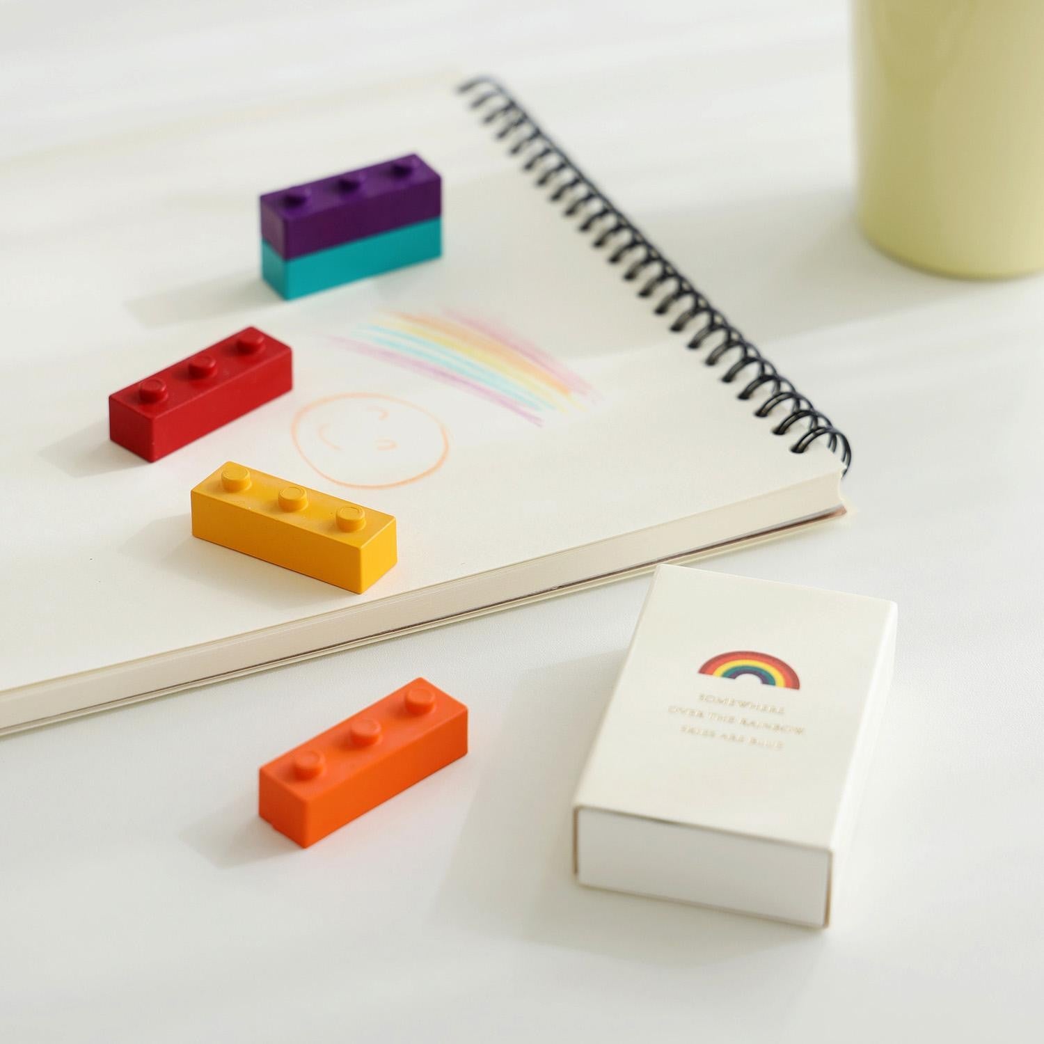Vaškinės kreidelės. Crayon Block [Rainbow