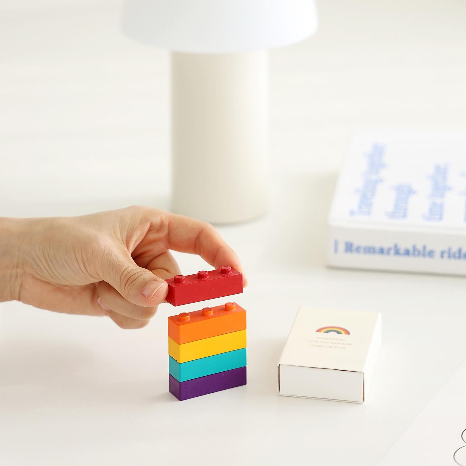 Vaškinės kreidelės. Crayon Block [Rainbow