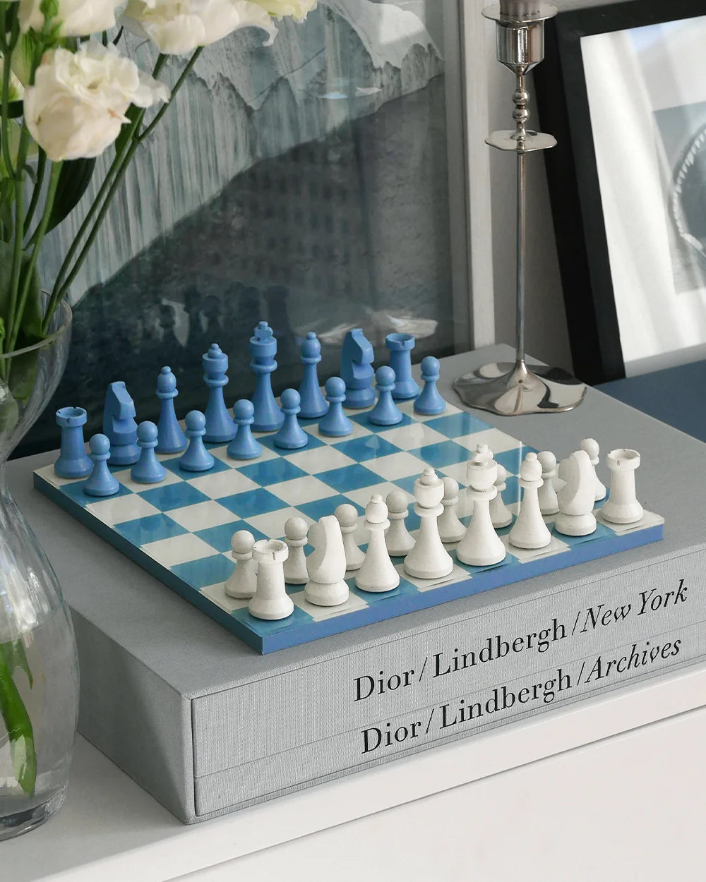 Šachmatai. Classic Chess [Dusty Blue]