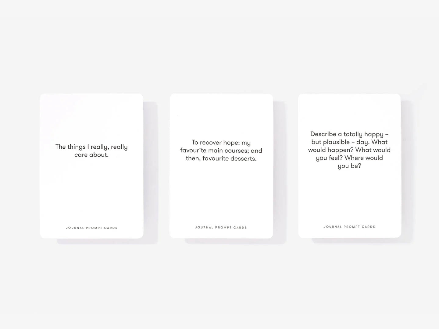 Kortelės. Journal Prompt Cards