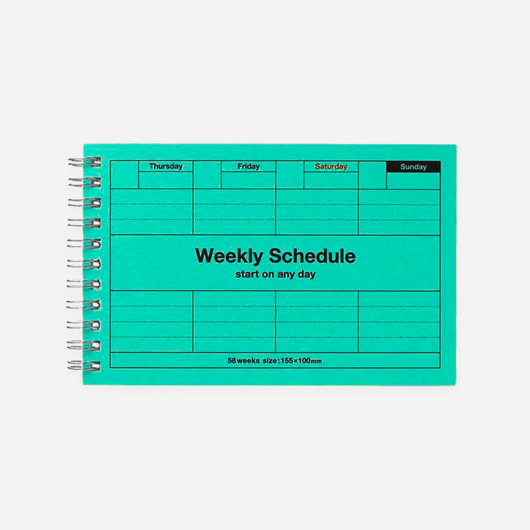 Planuotė. Dayfree Weekly Schedule