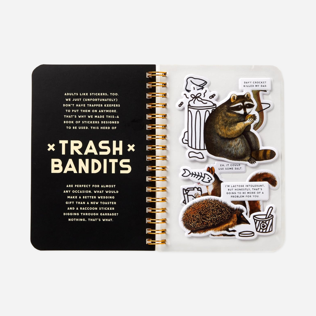 Knyga. Trash Bandits Sticker Book
