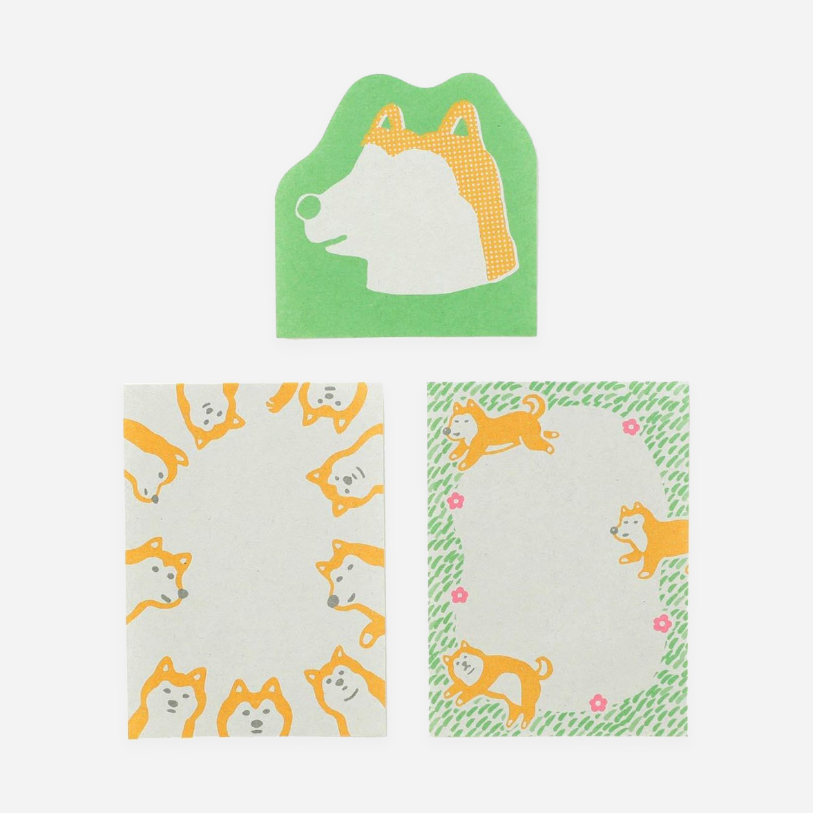 Lipnūs lapeliai. Aji Gami Memo Pad [Green]