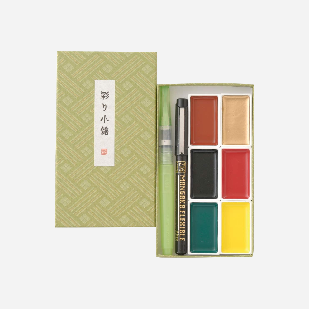 Japoniška akvarėlė. Gansai Irodori Small Box