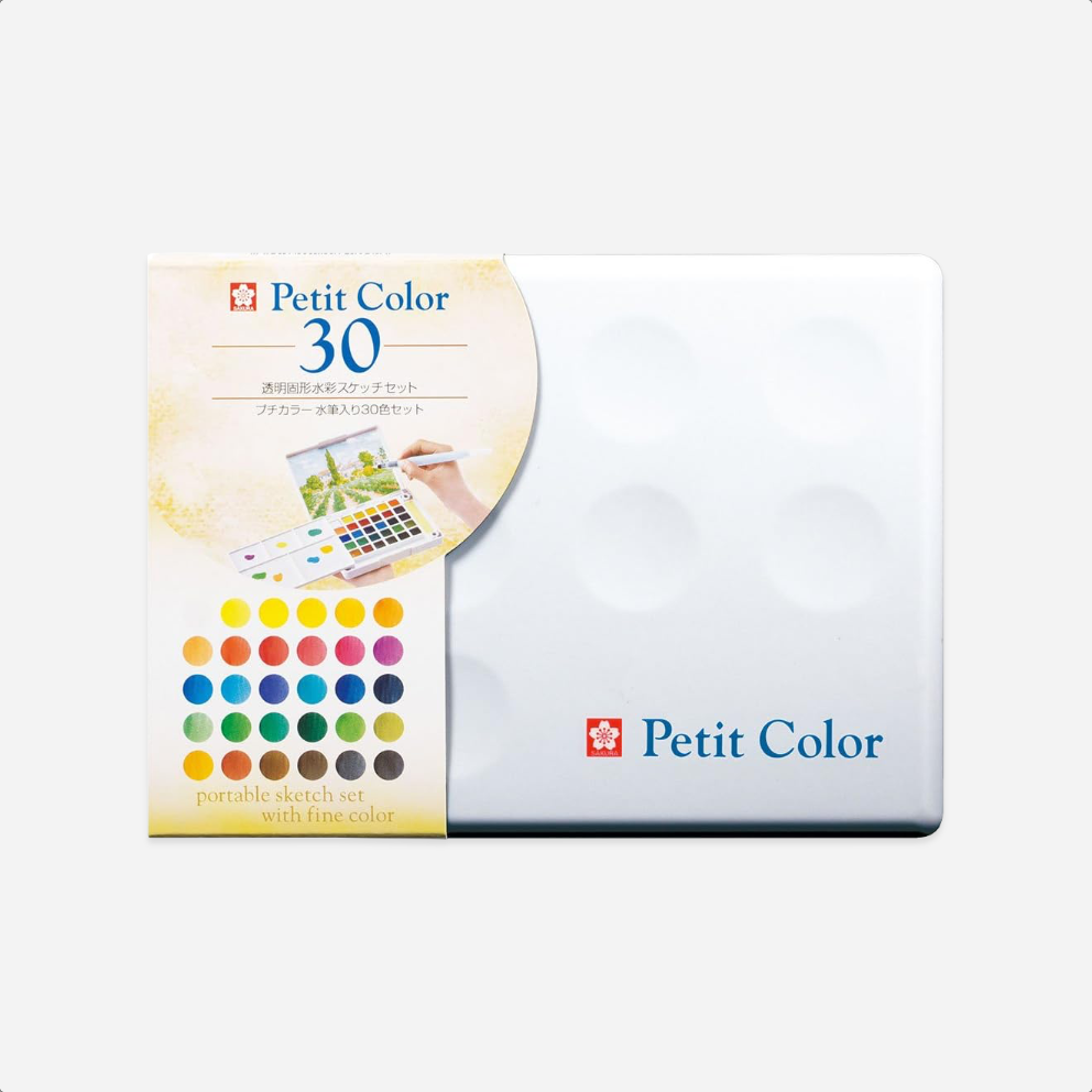 Akvarėlės rinkinys. Petit Color Water Brush [30 Color Set]