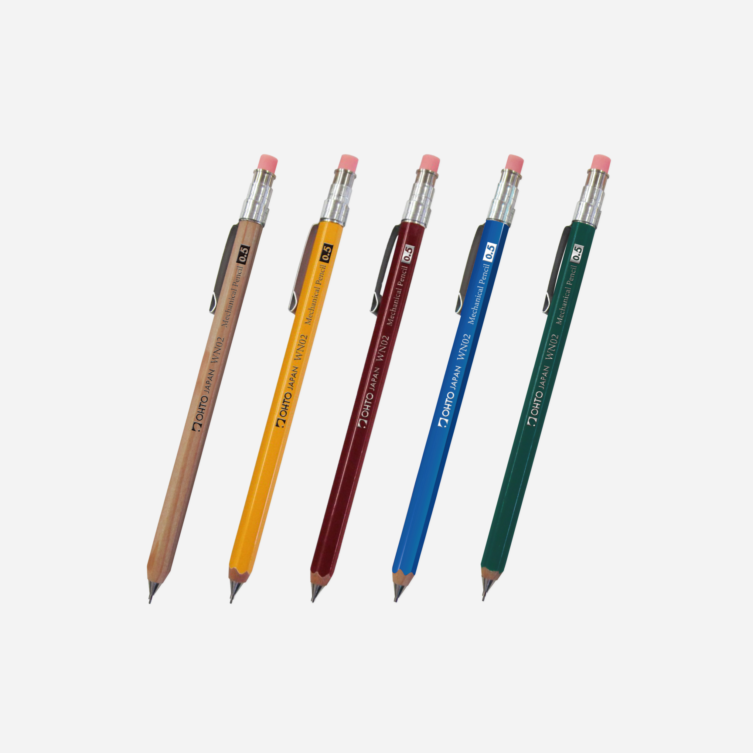 Mechaninis pieštukas. Wooden Mechanical Pencil w/Clip Mini [0.5mm]