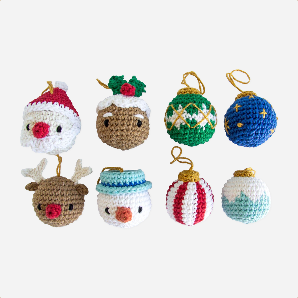 Nėrimo rinkinys. DIY Crochet Kit [Xmas Wonderland Baubles