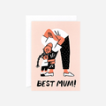 Atvirukas. Best Mum