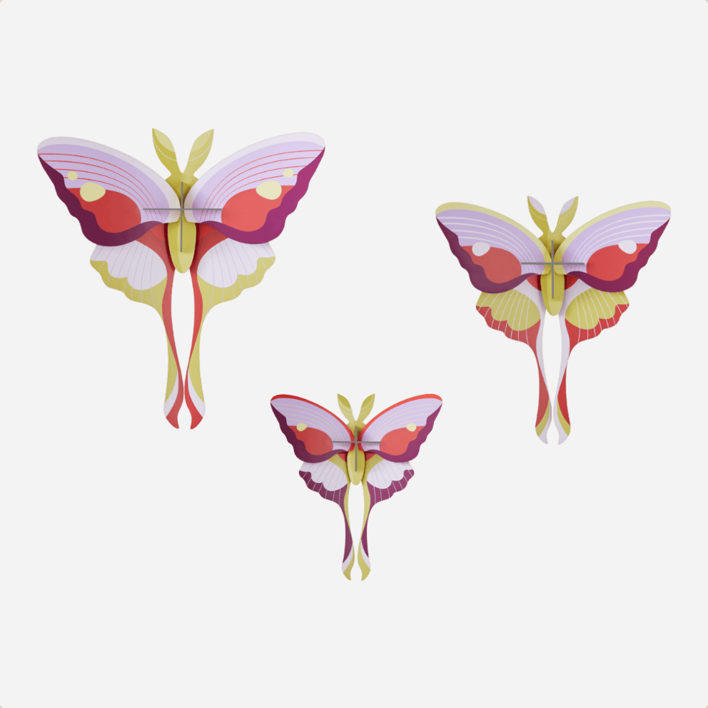 Dėlionė. Big Insects [Lilac Comet Butterflies]