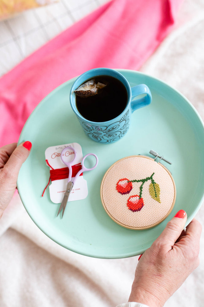 Siuvinėjimo rinkinys. Cherry Cross Stitch Kit
