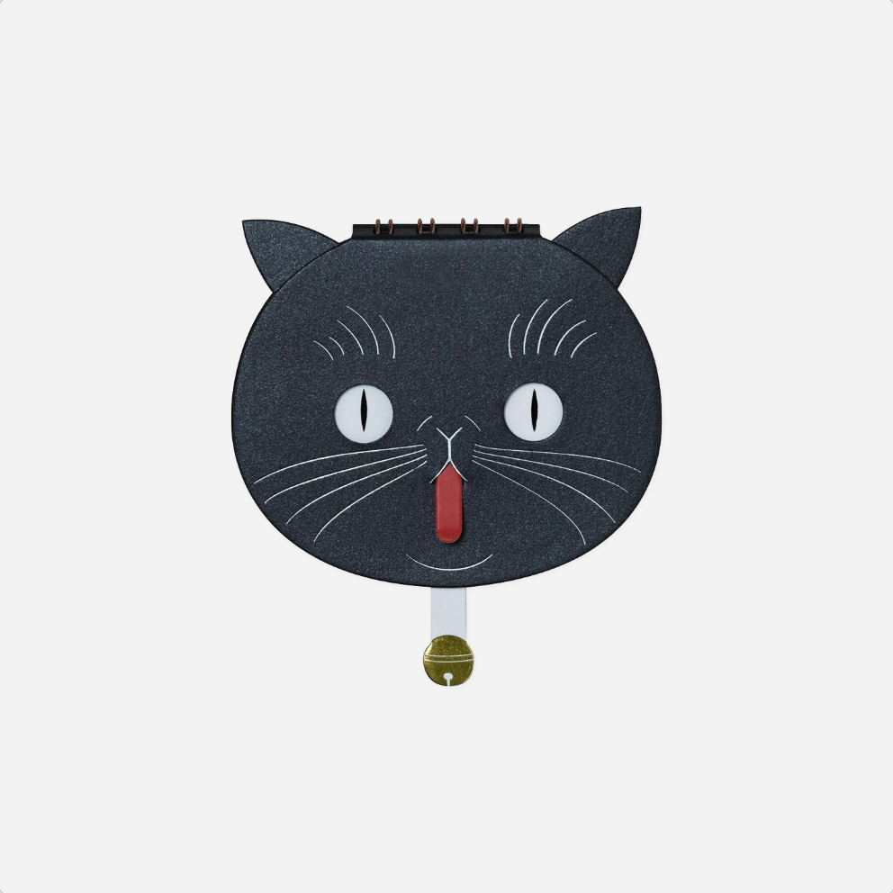 Užrašinė. Cat Ring Memo [Black]