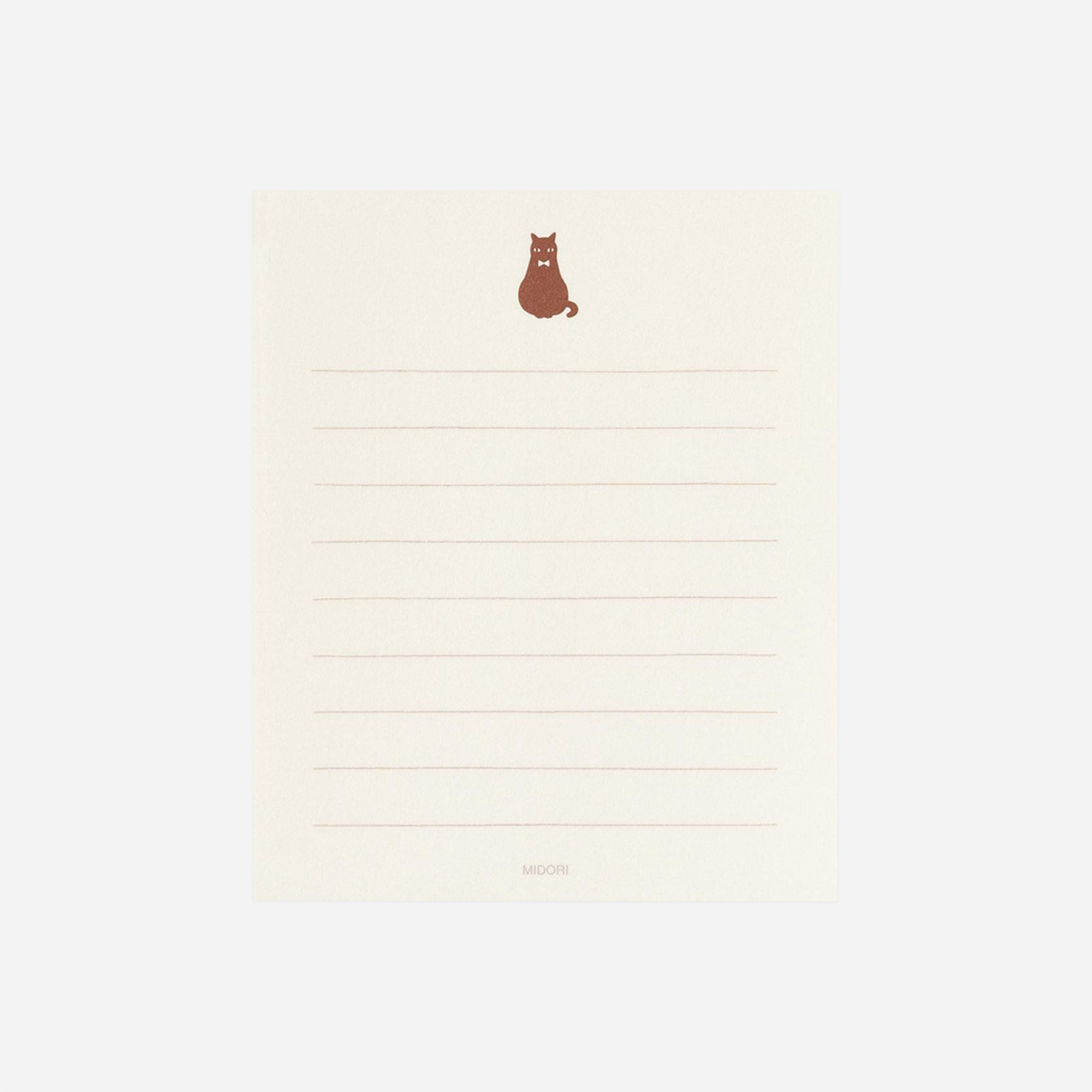 Laiškų rinkinys. Mini Letter Set with Stickers [Black Cat]