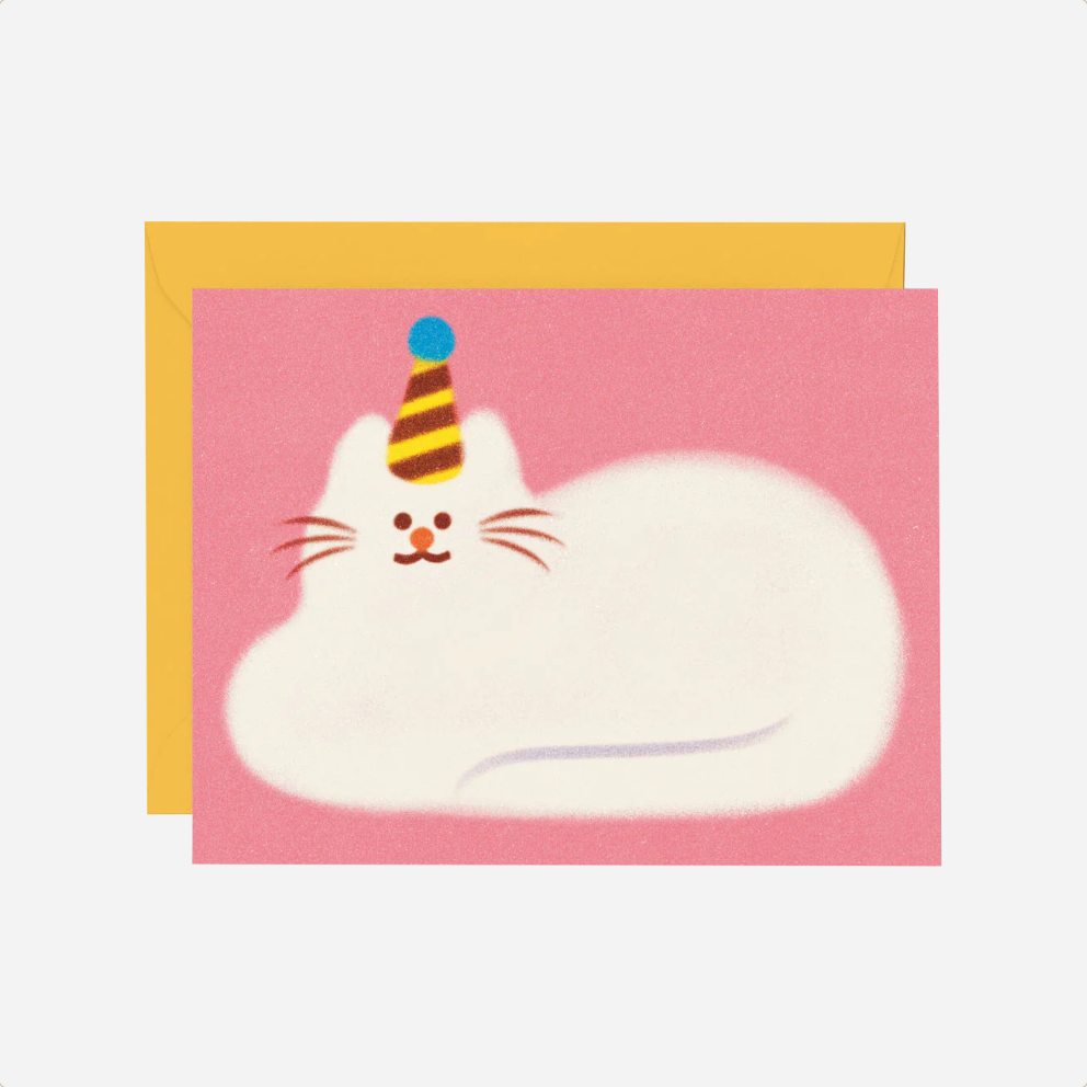 Atvirukas. Birthday Cat