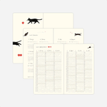 Kalendorinė planuotė. Book Style Diary 2026 Gray [Cat]
