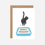 Atvirukas. Birthday Cat Poop
