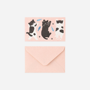 Laiškų rinkinys. Mini Letter Set with Stickers [Hungry Cat]