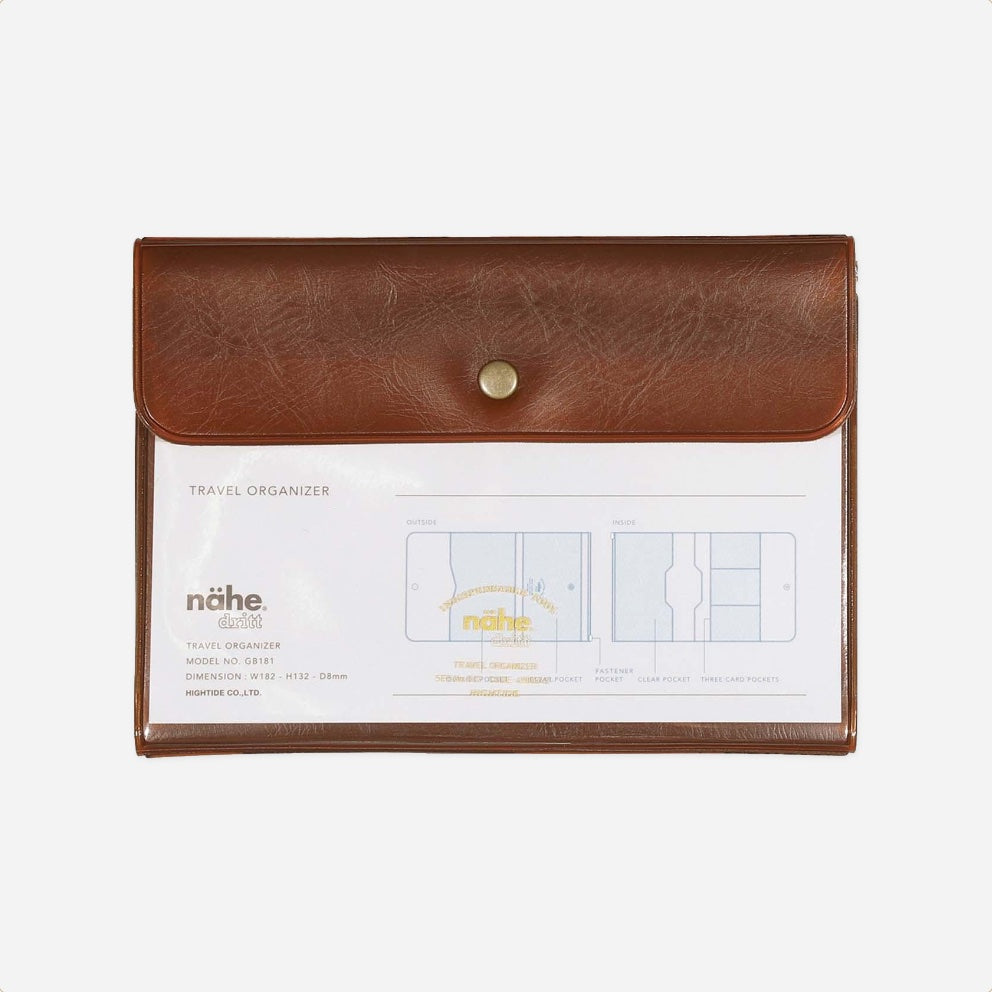 Dėklas. Travel Organizer [Clear Brown]