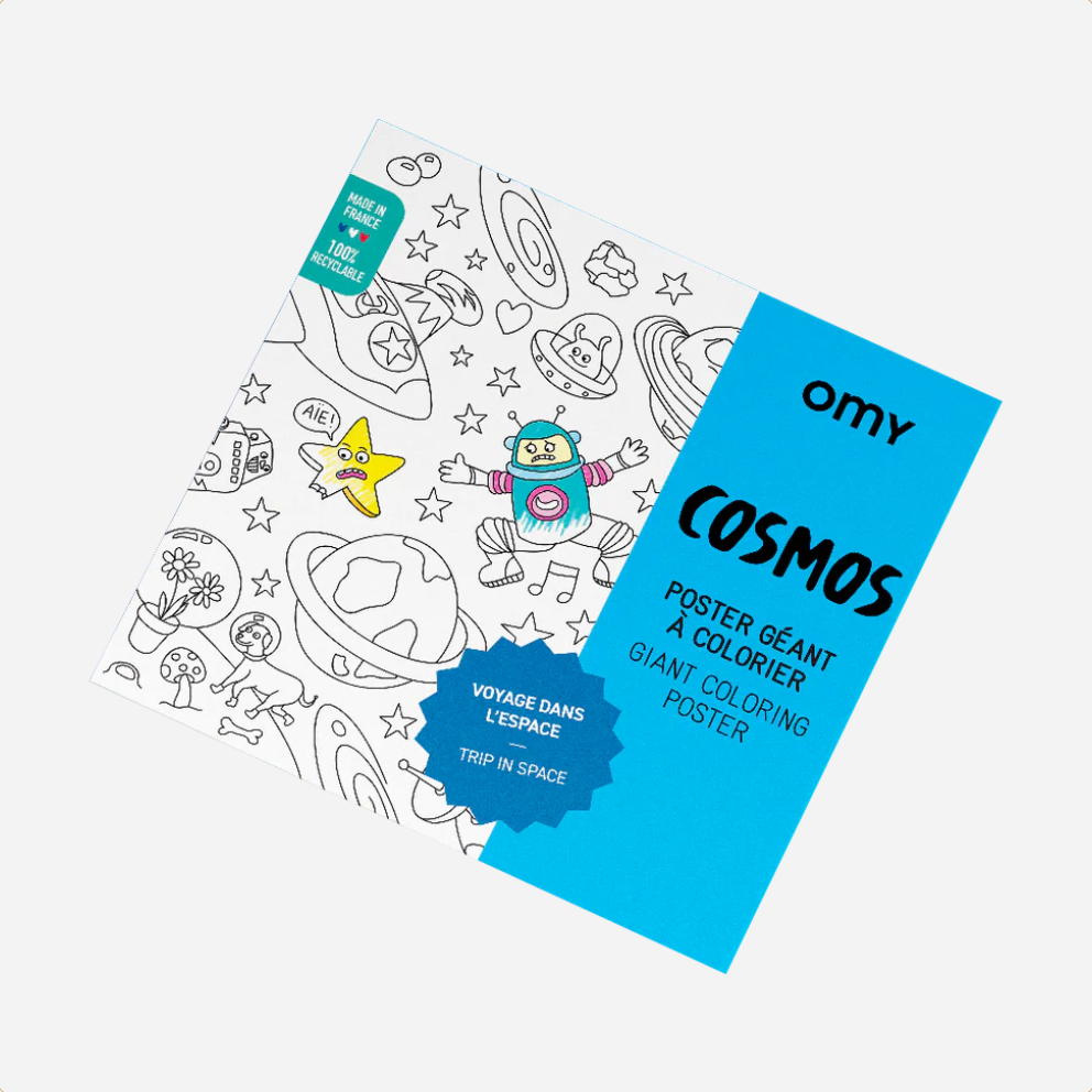 Spalvinimo plakatas. Cosmos