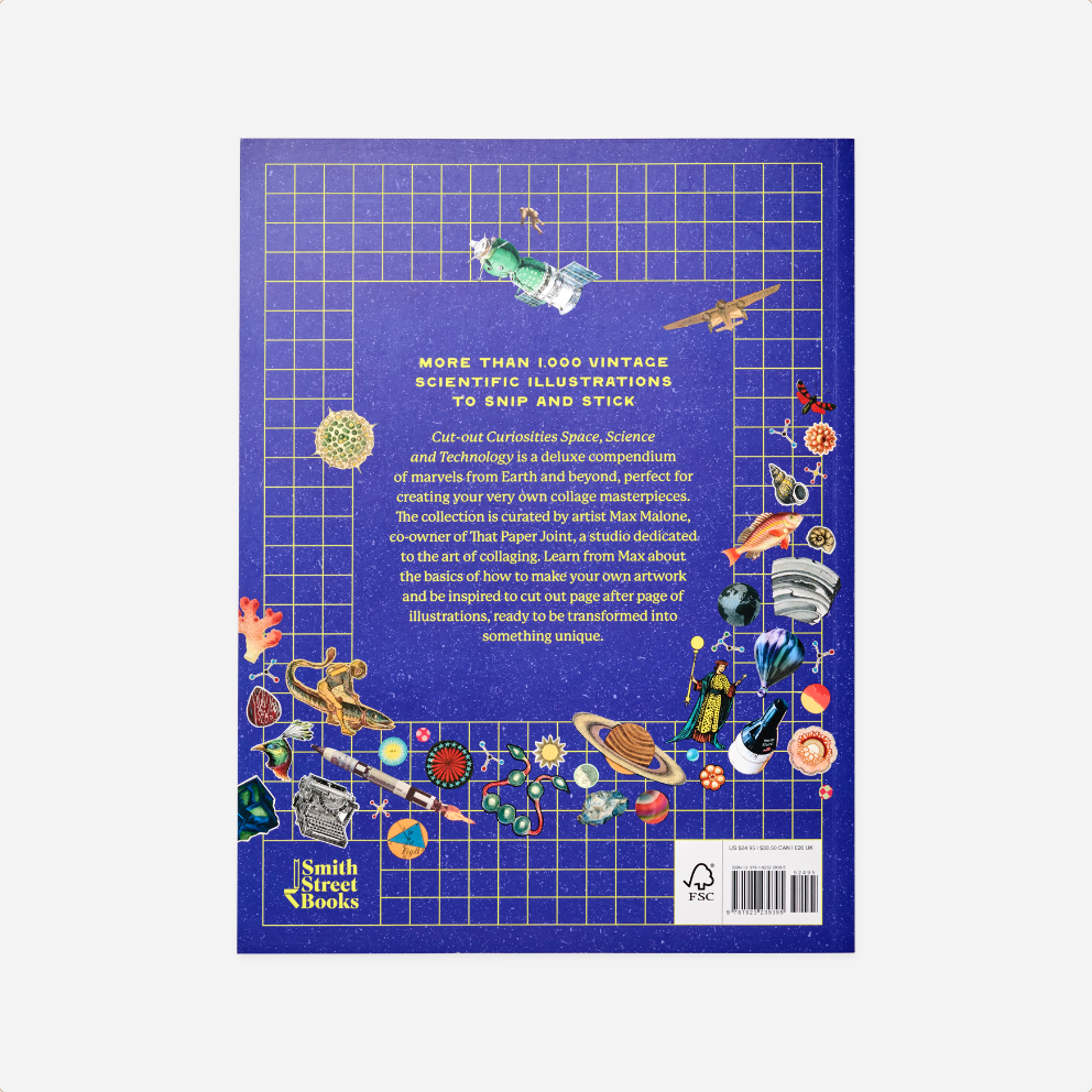 Knyga. Cut-out Curiosities Space, Science & Technology