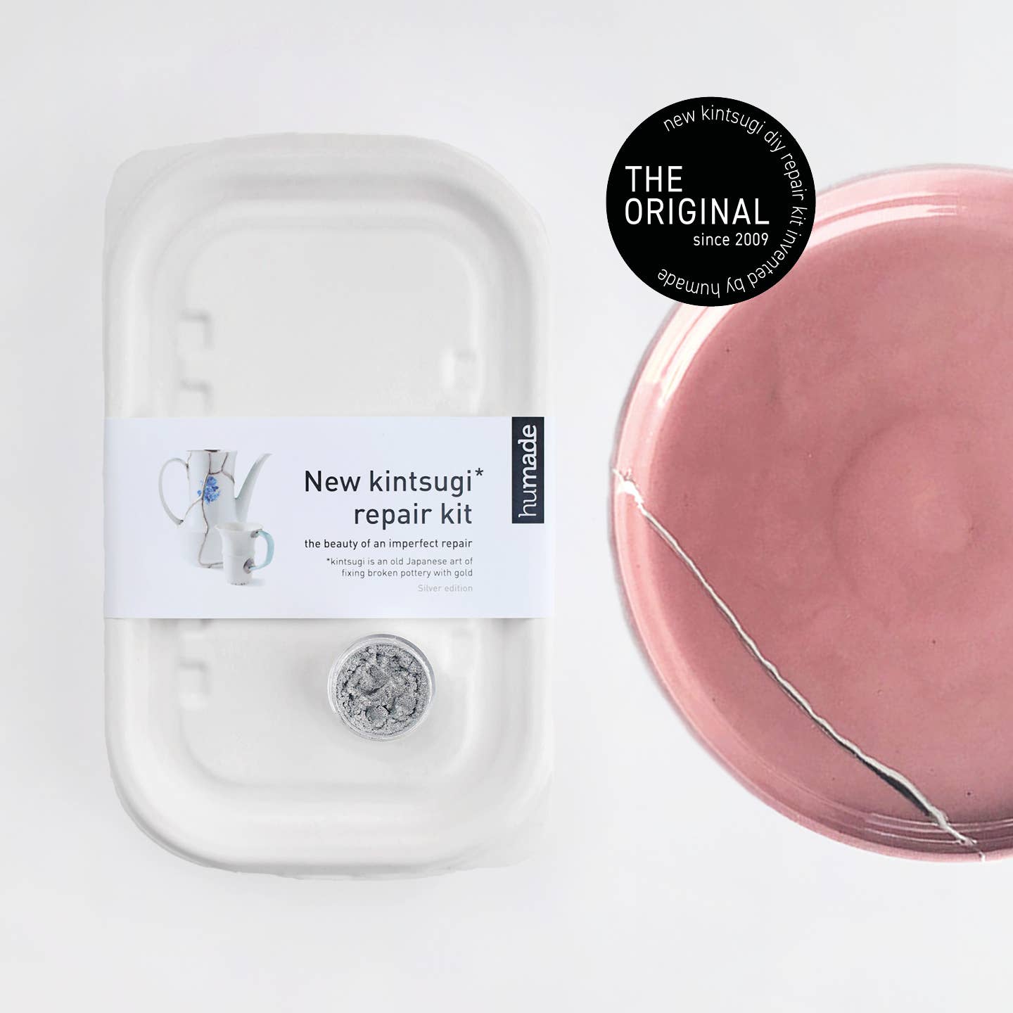 Kintsugi rinkinys. New Kintsugi Repair Kit [Silver]