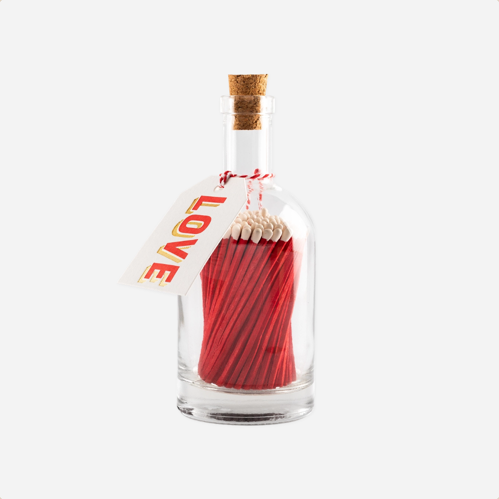 Degtukai. Love Tag Match Bottle