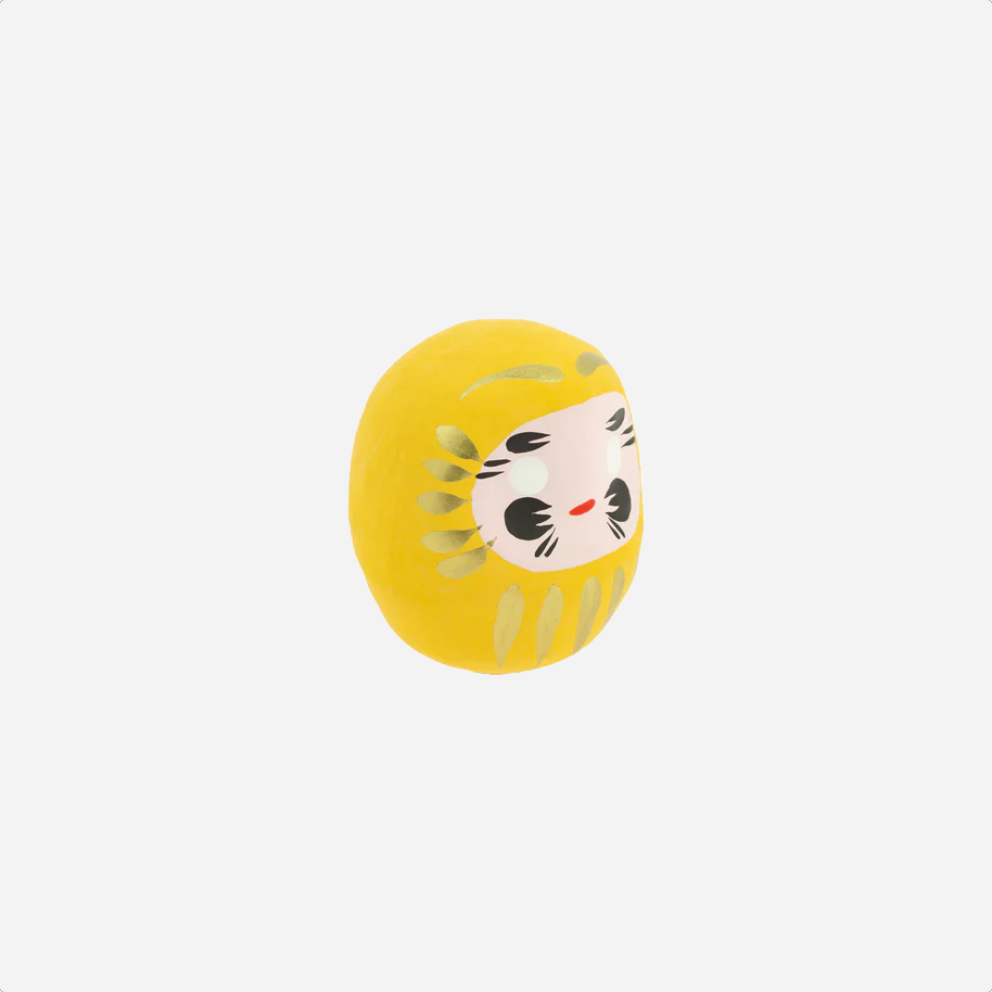 Daruma Doll. Small [Yellow]