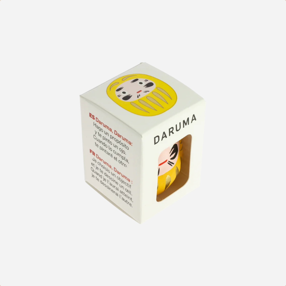 Daruma Doll. Small [Yellow]