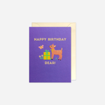 Atvirukas. Happy Birthday Dear
