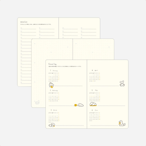 Kalendorinė planuotė. Book Style Diary 2026 Yellow [Dog]