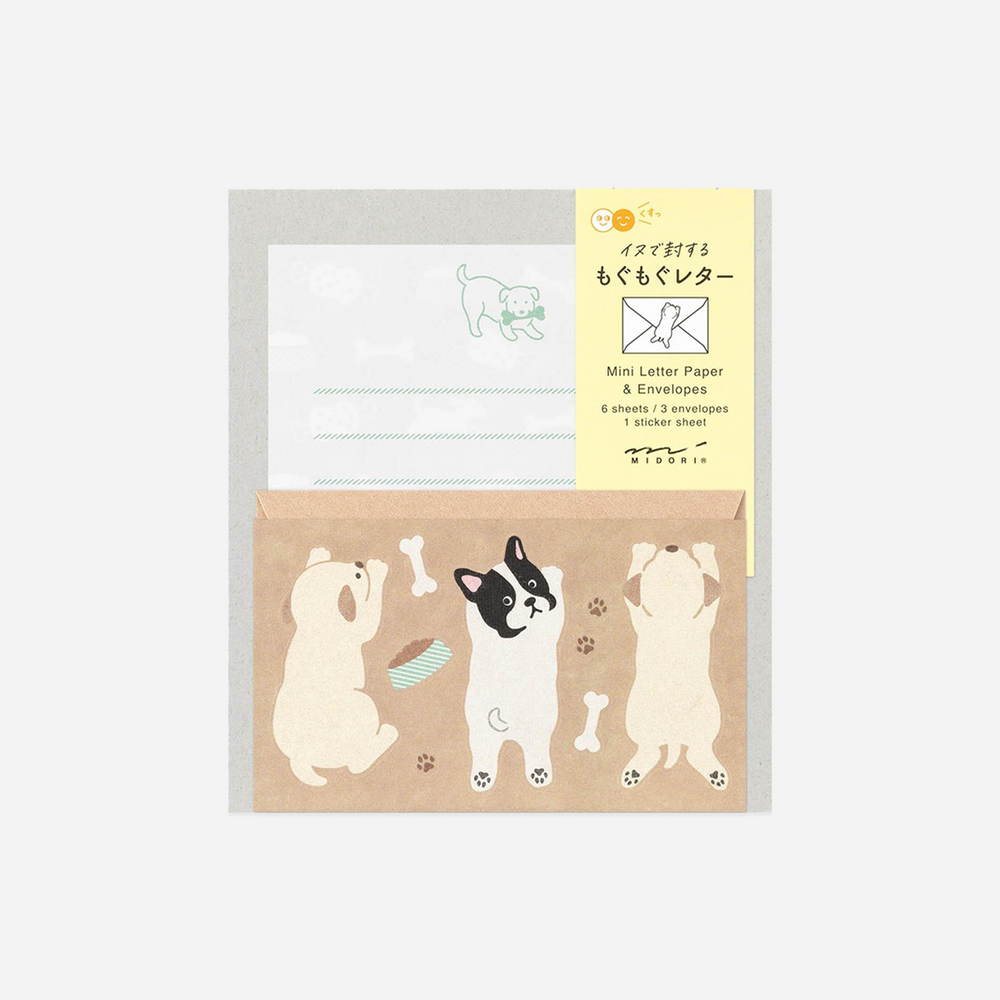 Laiškų rinkinys. Mini Letter Set with Stickers [Hungry Dog]