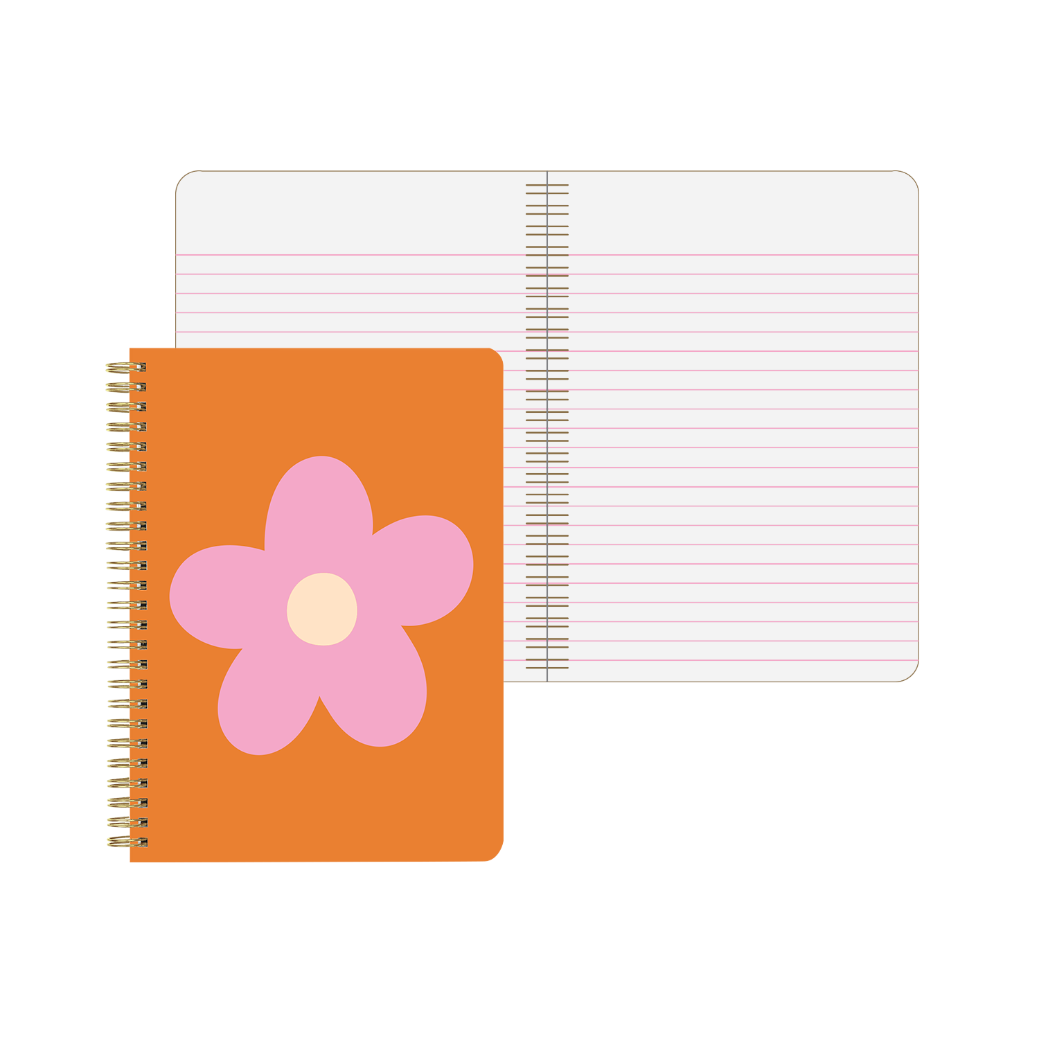 Užrašinė. Daisy Dot Red Mini Spiral Notebook [Red]